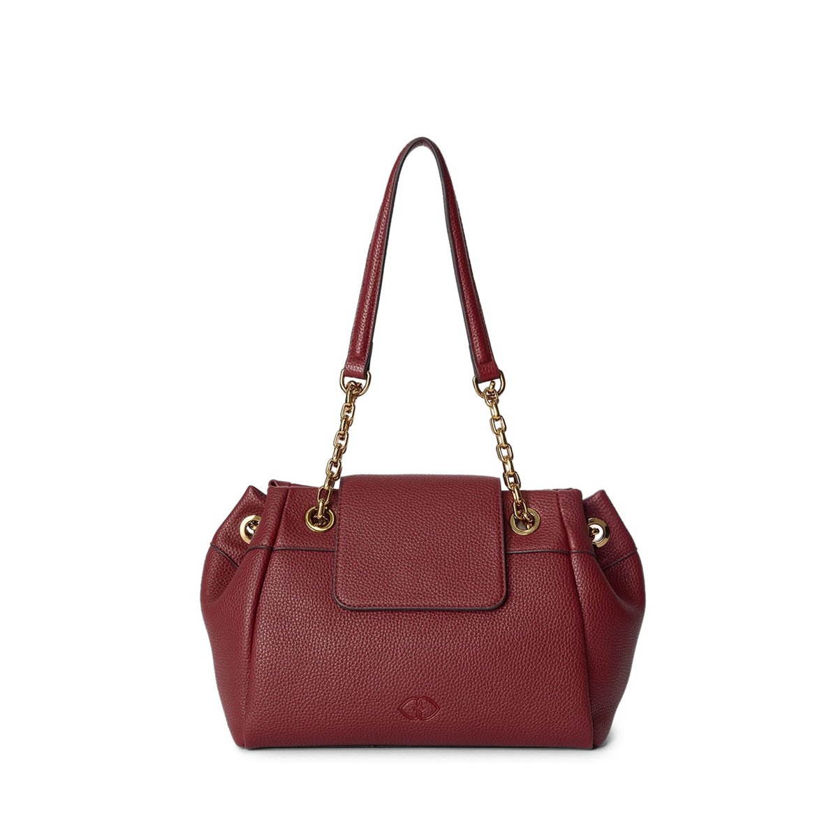 Sac à bandoulière avec chaîne dorée burgundy, MOTIVI