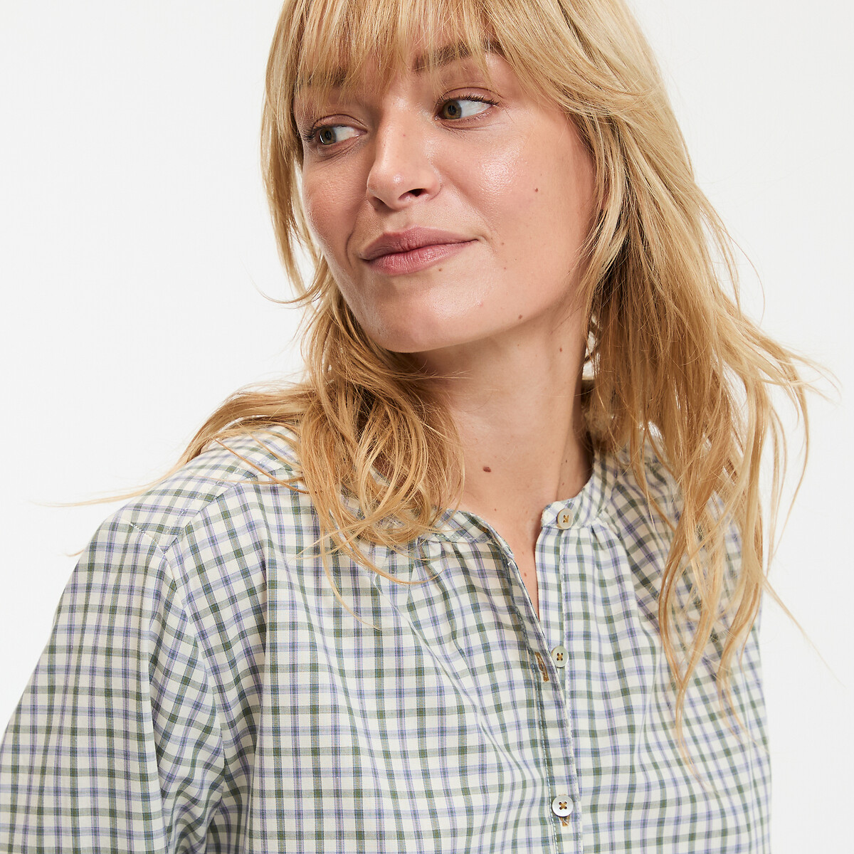 Chemise de nuit à carreaux carreaux, LA REDOUTE COLLECTIONS