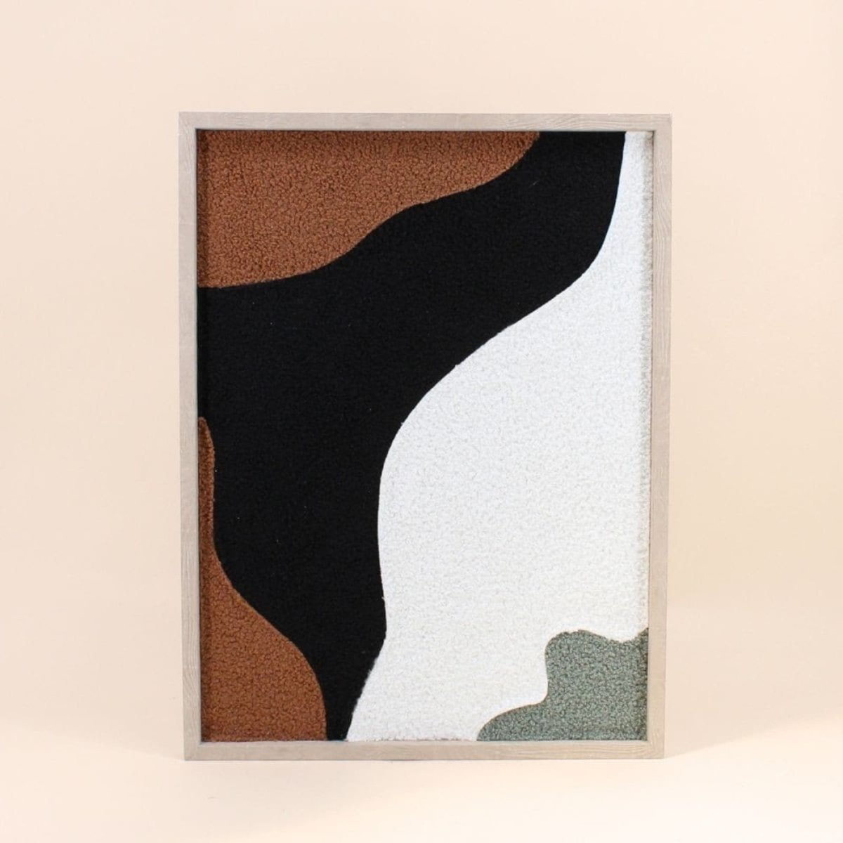 Cadre déco 3D bouclette 40x60cm noir, ORNAMI