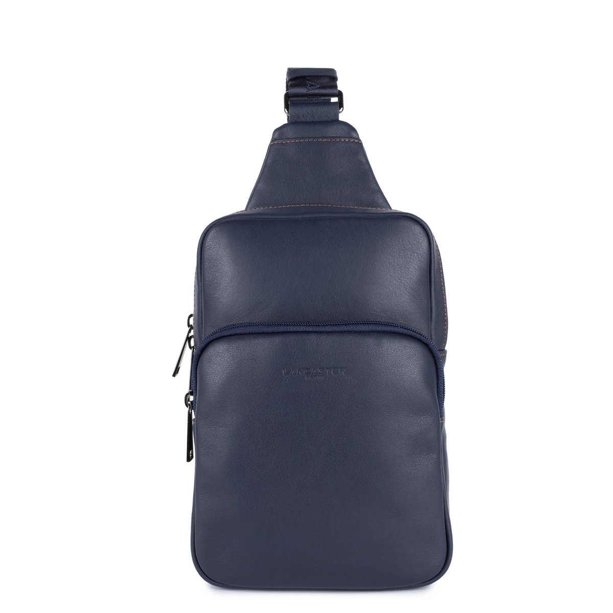 Sac body SOFT VINTAGE HOMME bleu fonce - camel, LANCASTER