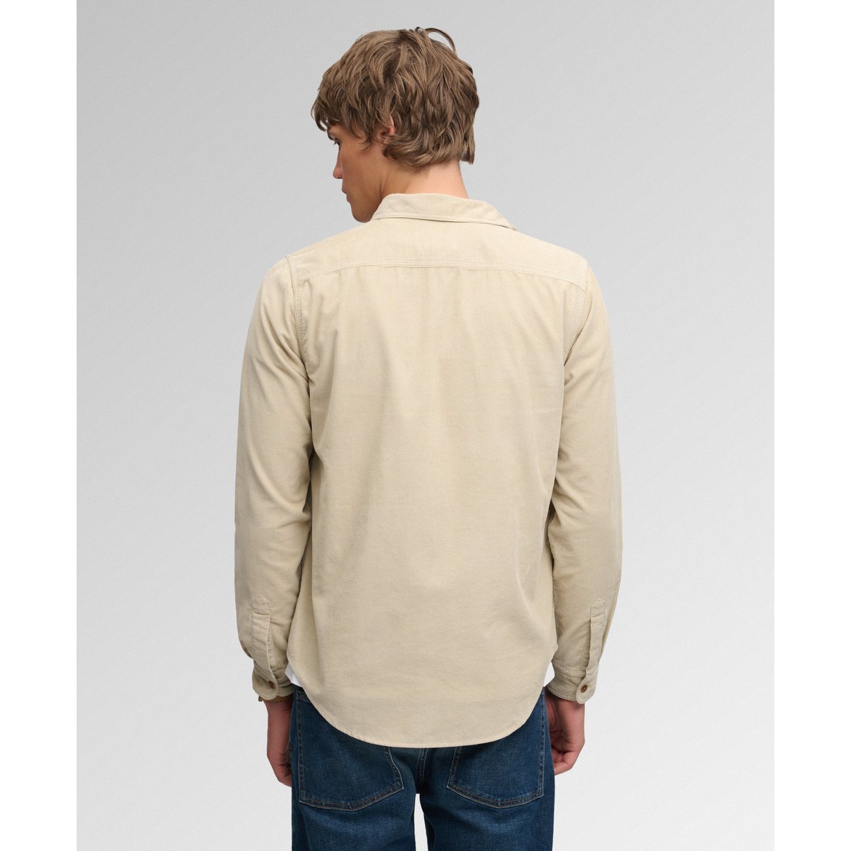 Chemise Trailsman Velours Côtelé Coupe Décontractée marron taupe délavé, SUPERDRY