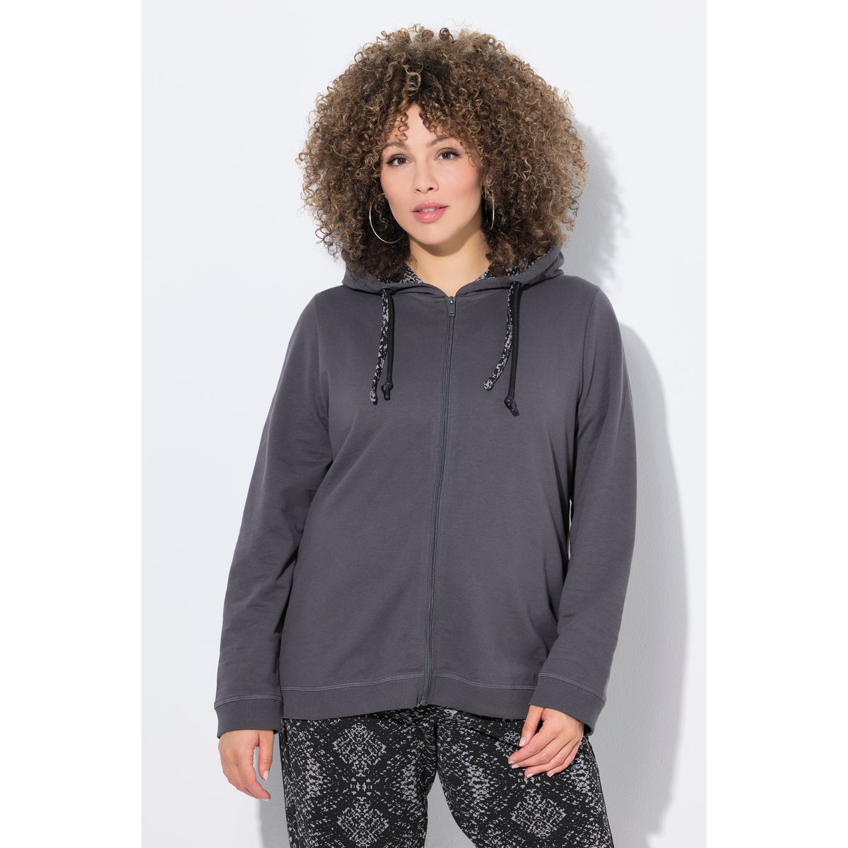 Veste en molleton gris graphite, ULLA POPKEN