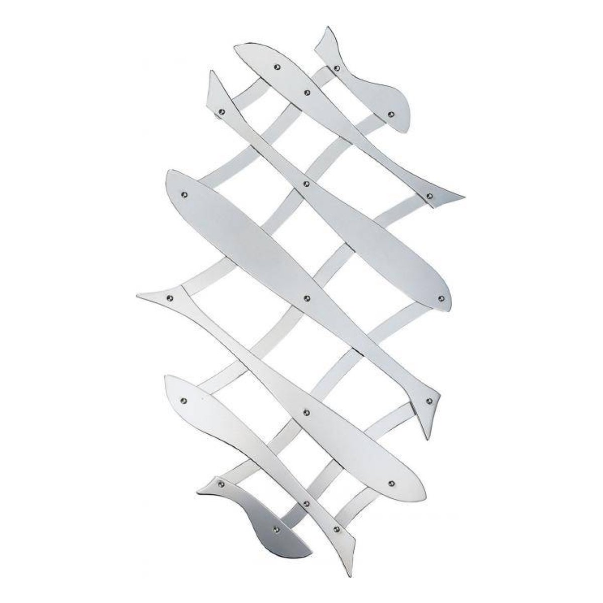 Dessous de plat extensible argenté en acier paloma alessi gris, ALESSI