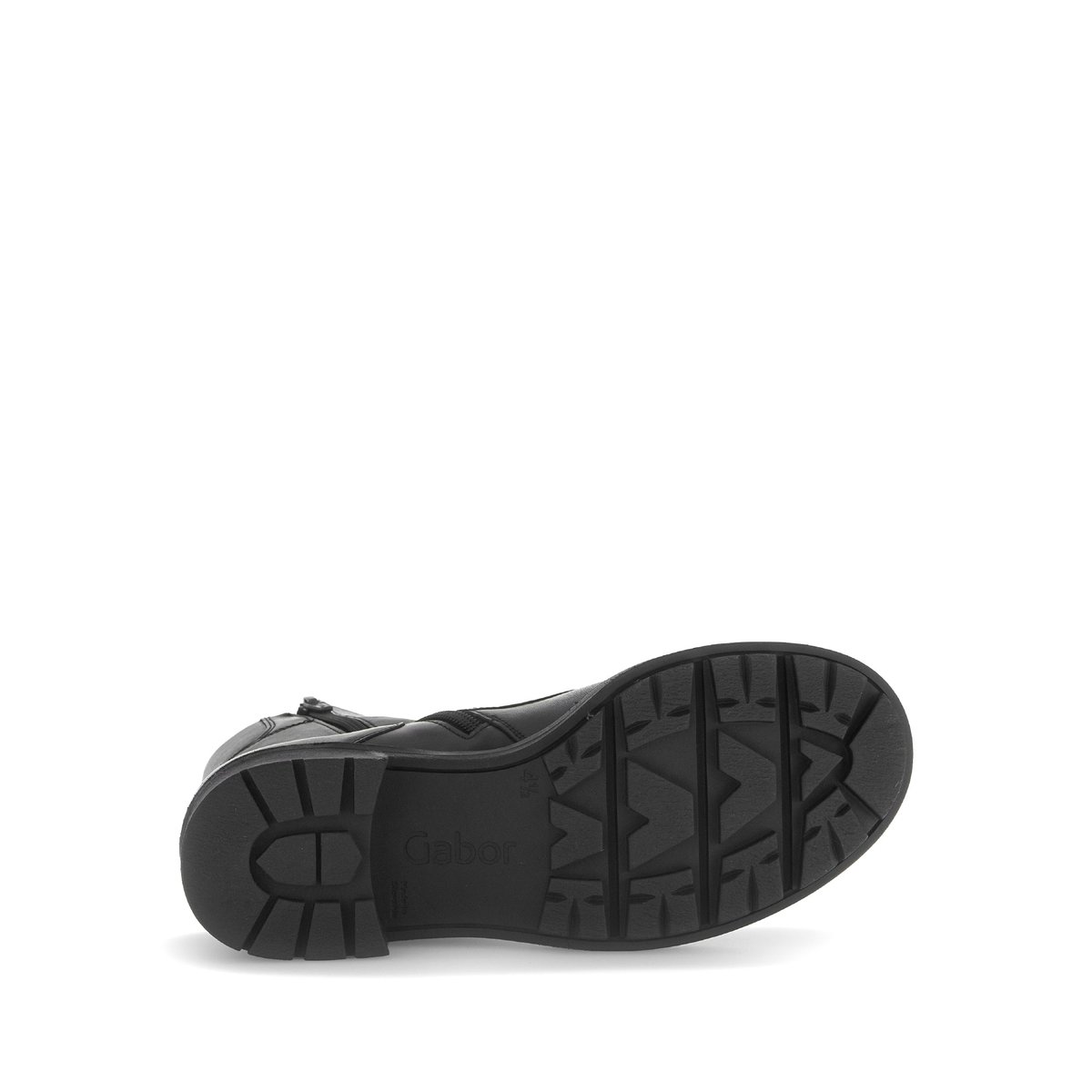 Bottines en cuir à talon décroché noir, GABOR
