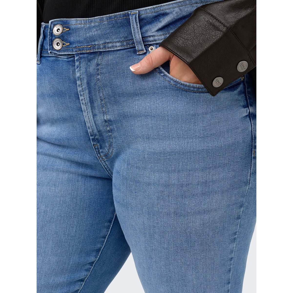 Jean Flared light blue denim, ONLY CARMAKOMA