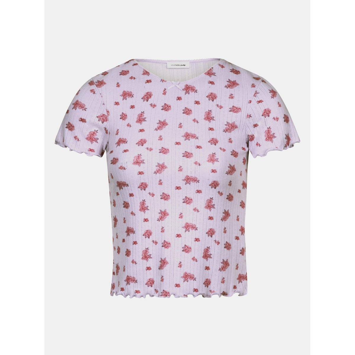 T-shirt manches courtes LOVIE lila bloom, CHANTELLE PULP