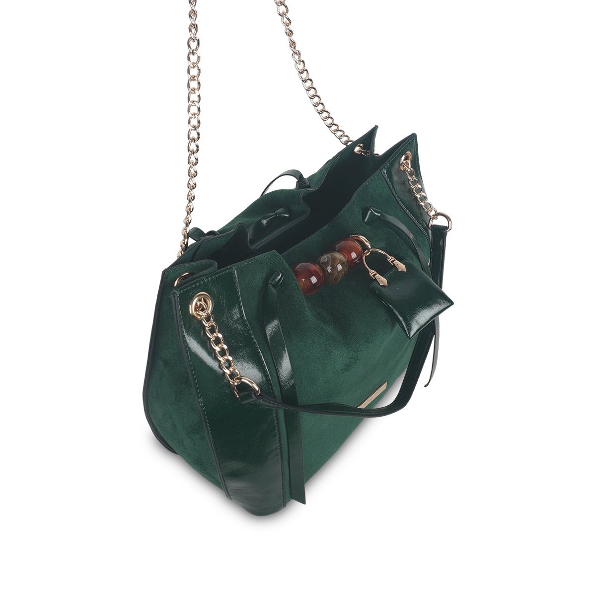 Sac shopper M Tarick doré,vert, LOLLIPOPS