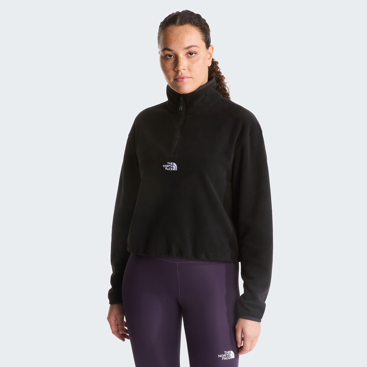 Sweat polaire demi-zip Glacier noir, THE NORTH FACE