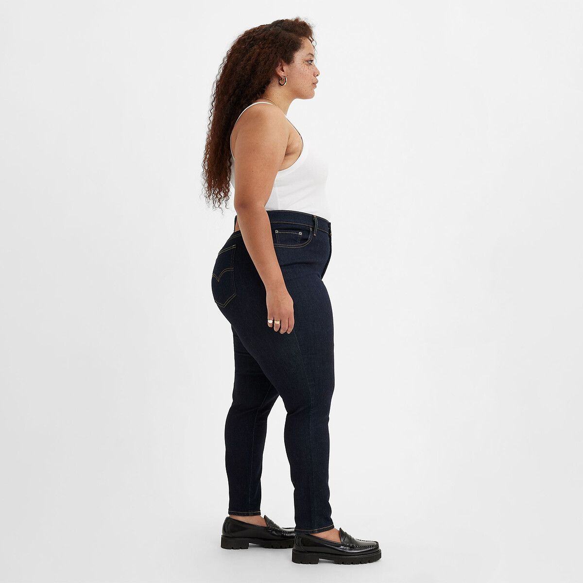 Jean 721 High Rise Skinny, Levi's Plus blue wave rinse, LEVI’S PLUS