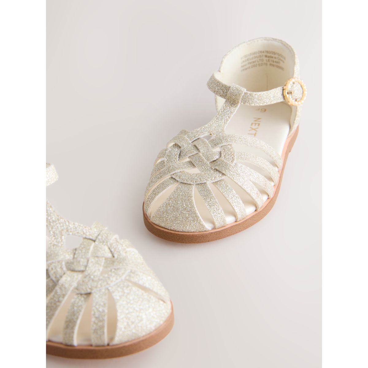 Sandales ouvertes pour grandes occasions doré, NEXT