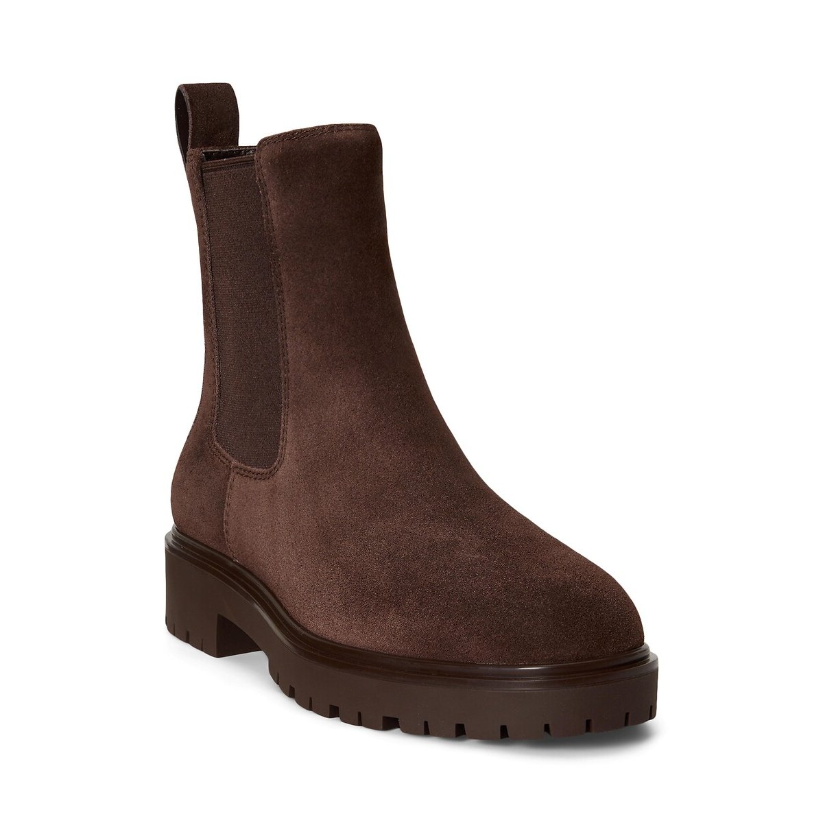 Bottines chelsea en cuir suède, ALLYSON marron foncé, LAUREN RALPH LAUREN