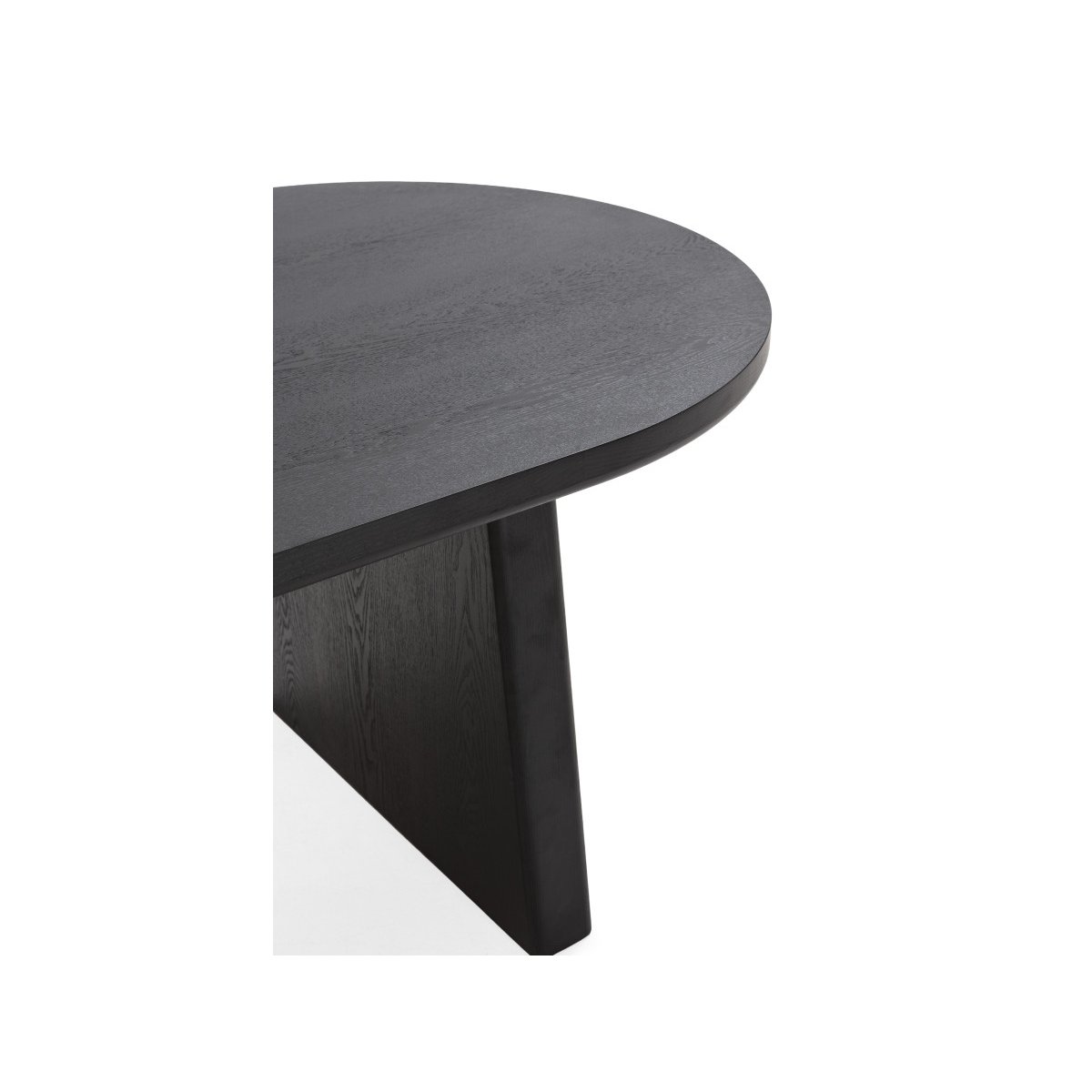 Table à manger ovale 220 cm PABLO placage noyer noir, BOBOCHIC