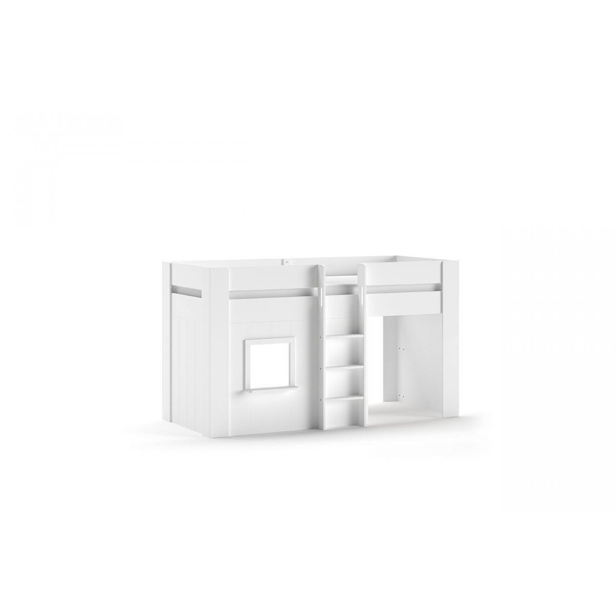 Reno Lit compact - couleur blanc couleur unique, VIPACK