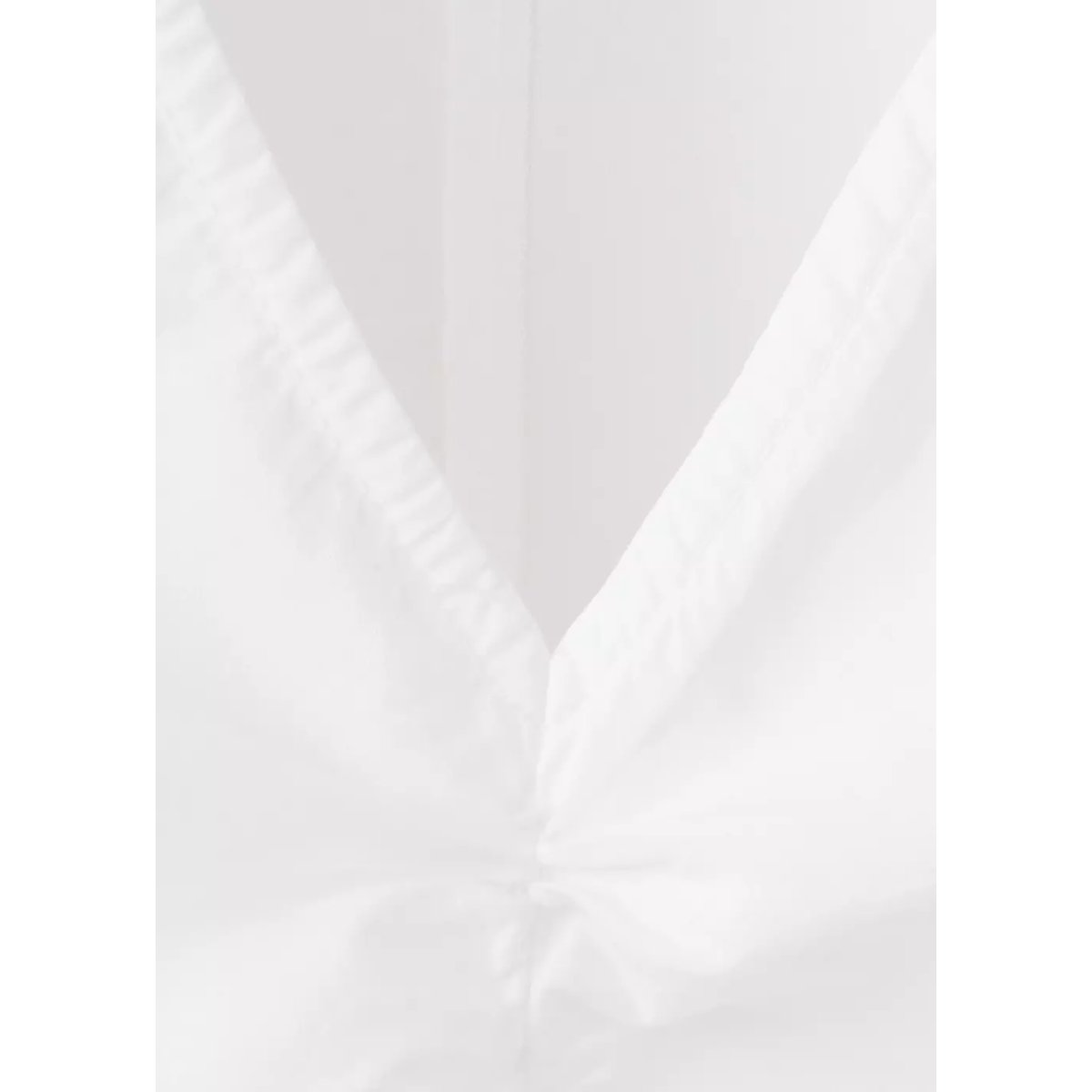 Top 100 % coton froncé blanc cassé, MANGO TEEN