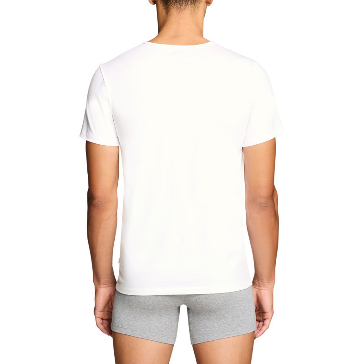 Lot de 2 t-shirts en coton blancs à coupe droite et cols ronds blanc, LEVI'S