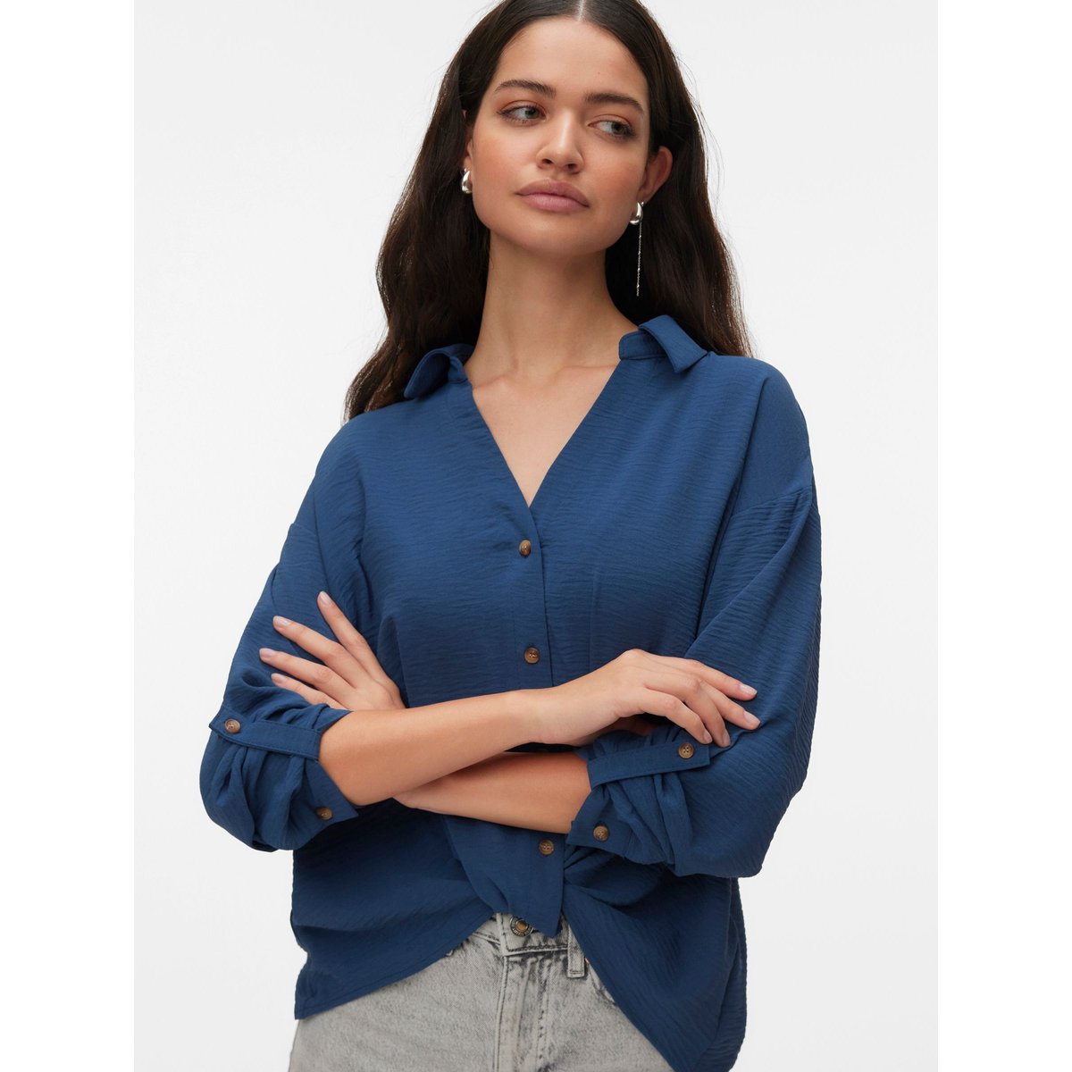 Chemise dark denim, VERO MODA