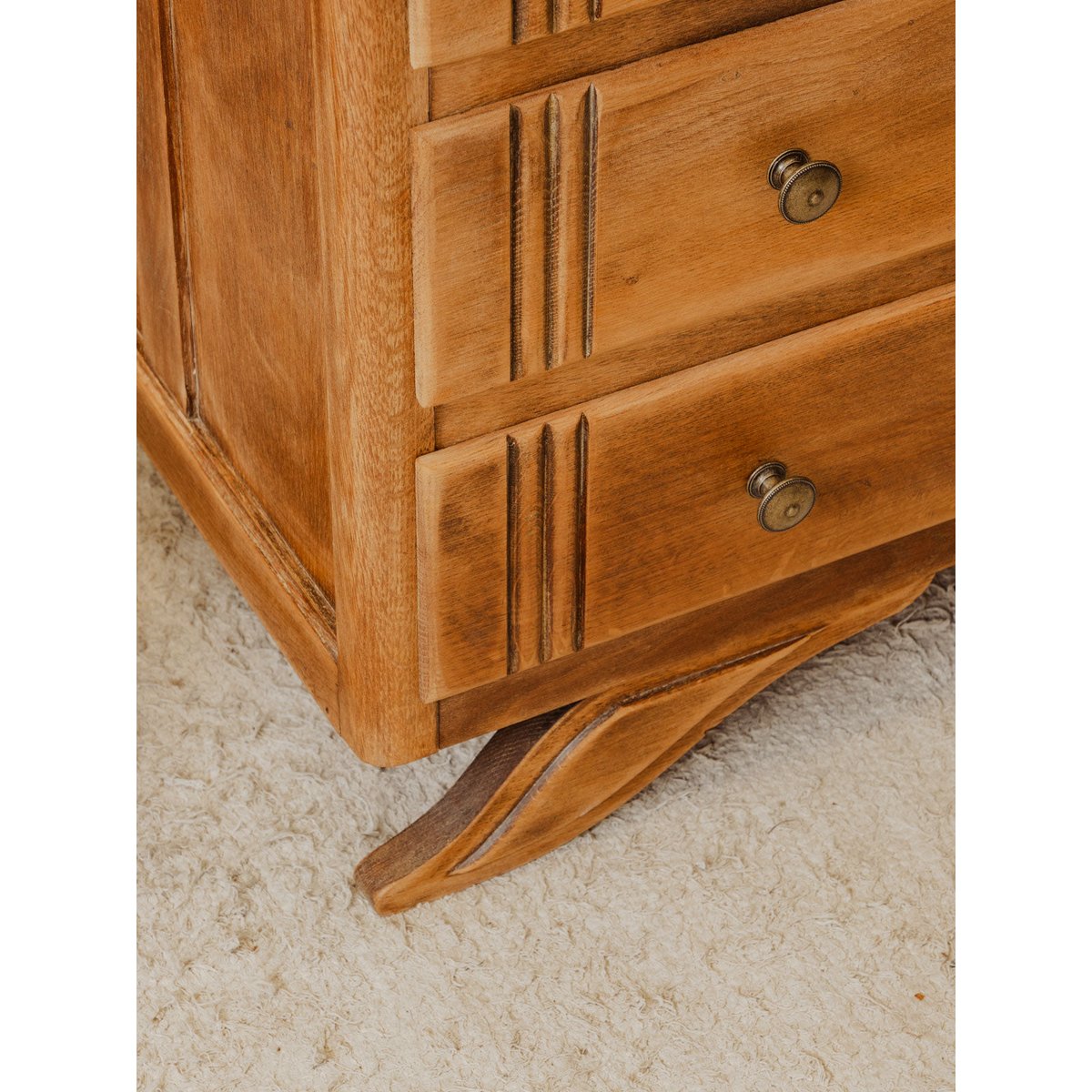 Commode en bois Garance N°765 - Bon état bois clair, DEBONGOUT