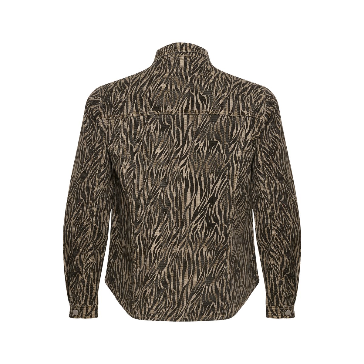 Chemise à manches longues beige noir feather gray/black animel, KAFFE CURVE