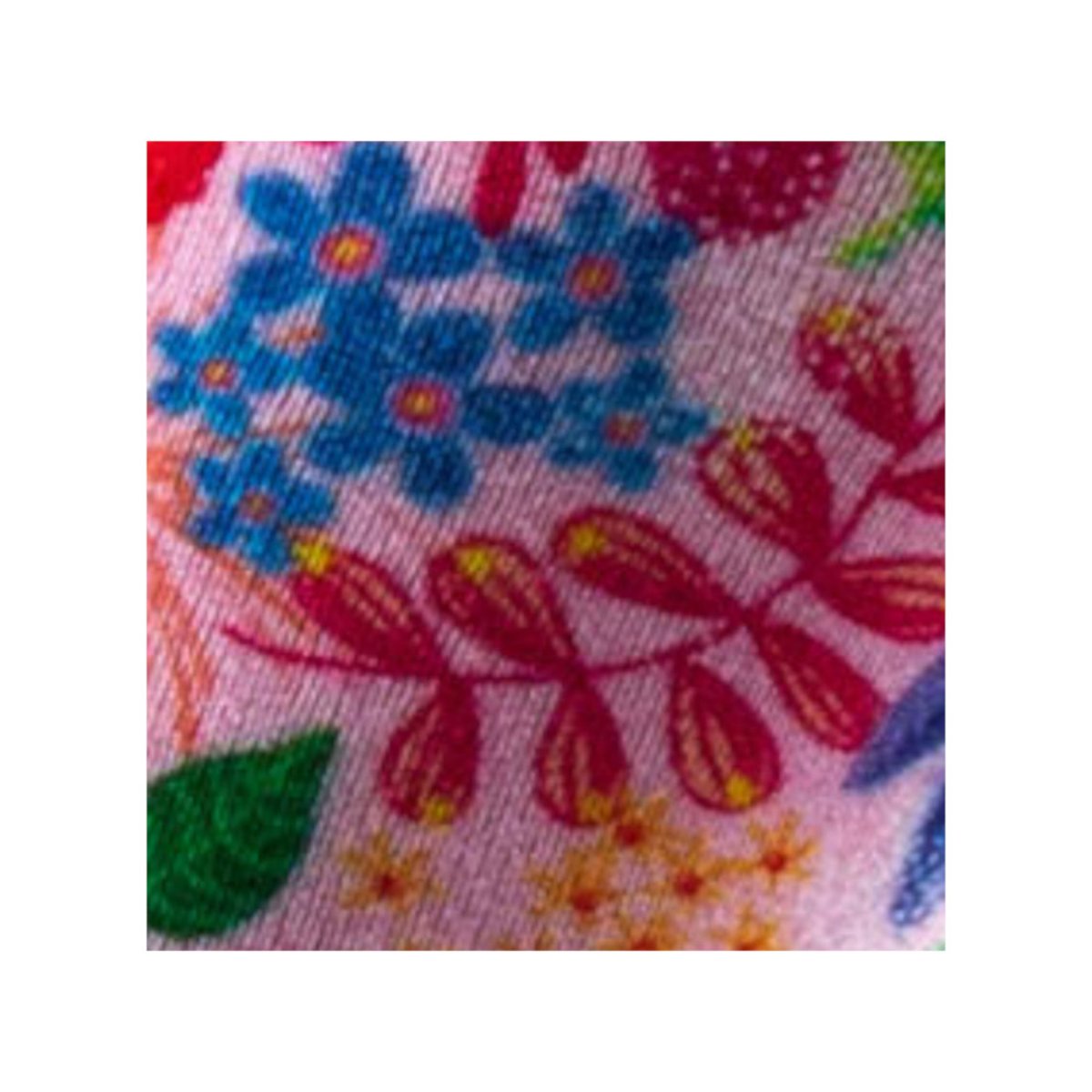 Mi-chaussettes imprimée Femme all over floral en viscose de bambou rose, KINDY