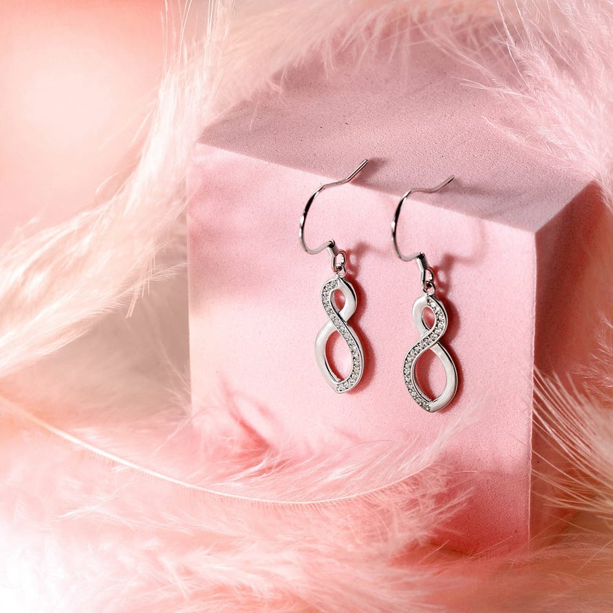 Boucles d'oreilles en Argent/oxyde de zirconium De Zirconium et Oxyde de zirconium argent, CLEOR