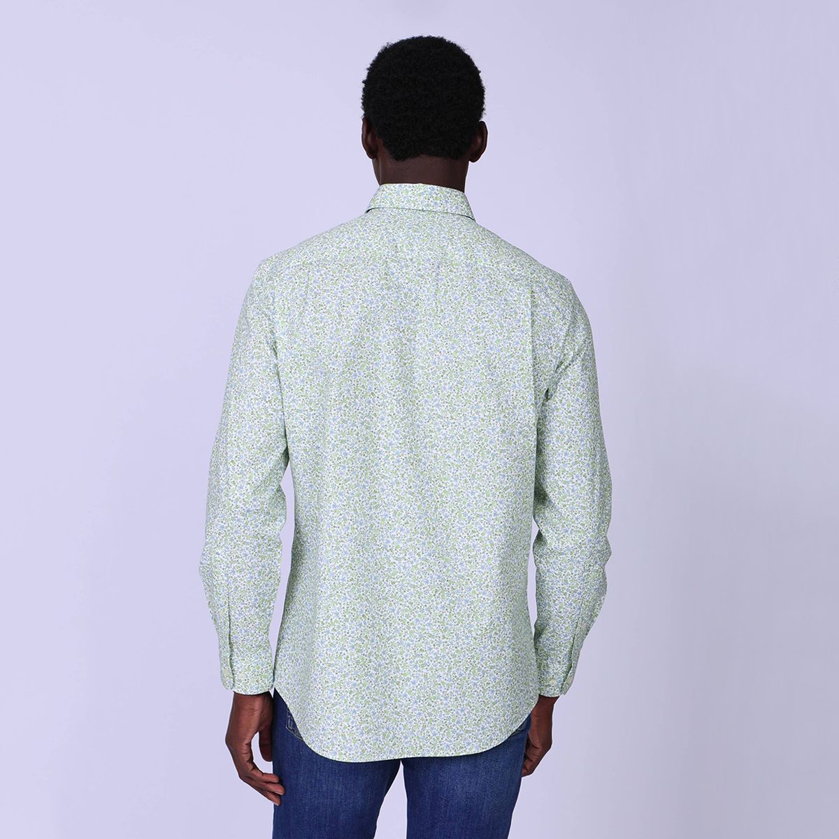 Chemise fantaisie vert clair, MISE AU GREEN