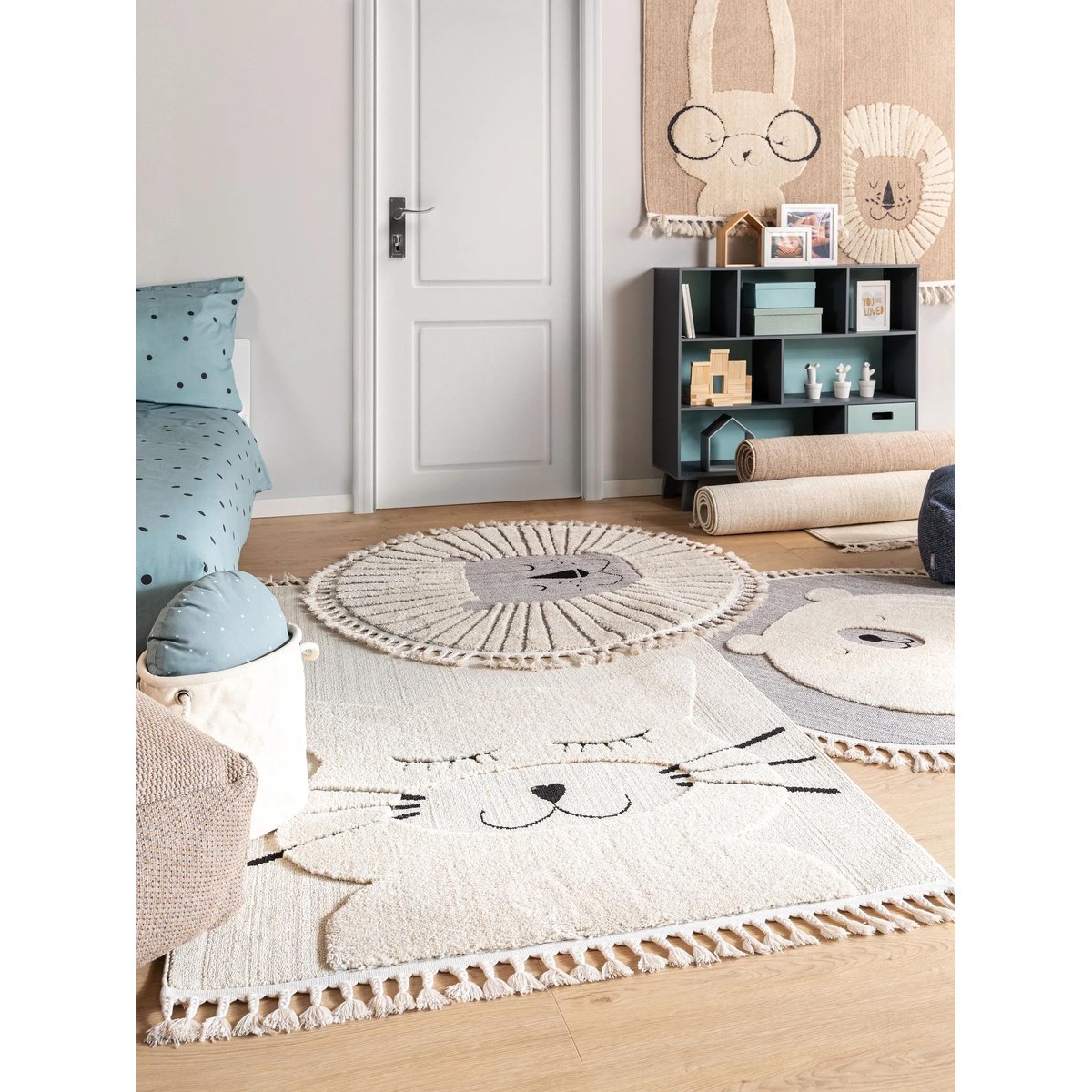 Tapis enfant MOMO beige, BENUTA 