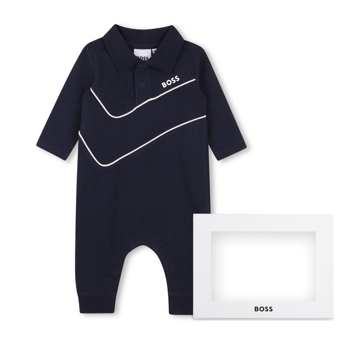 Pyjama velours bleu cargo, BOSS KIDSWEAR