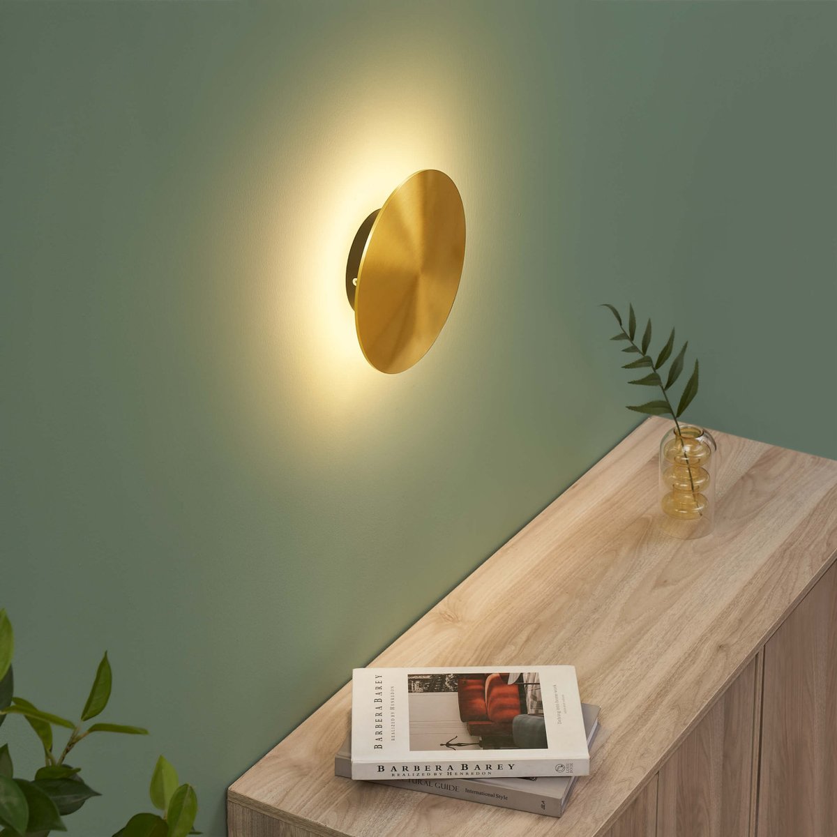Applique dorée avec LED intégrée - DORÉNIS laiton, KOSILUM