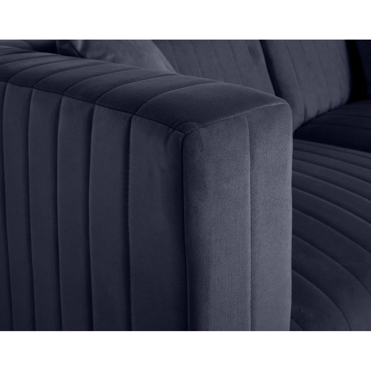 Canapé Modulable 3 places - NOVA bleu marine, BEST MOBILIER