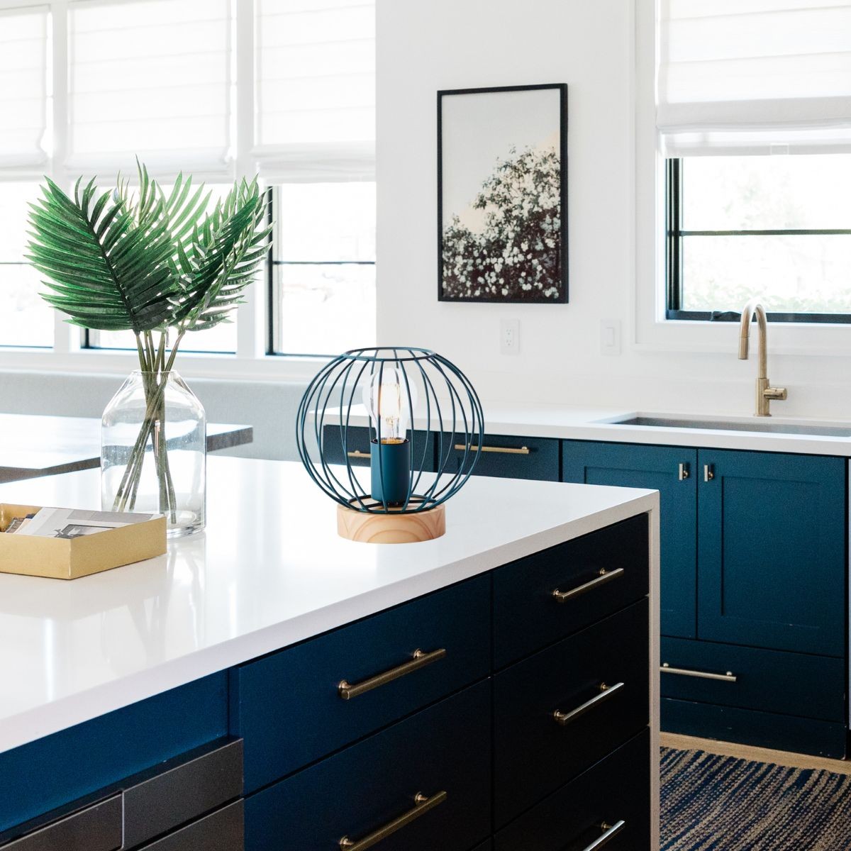 Lampe SORANA bleu turquoise, BRILLIANT