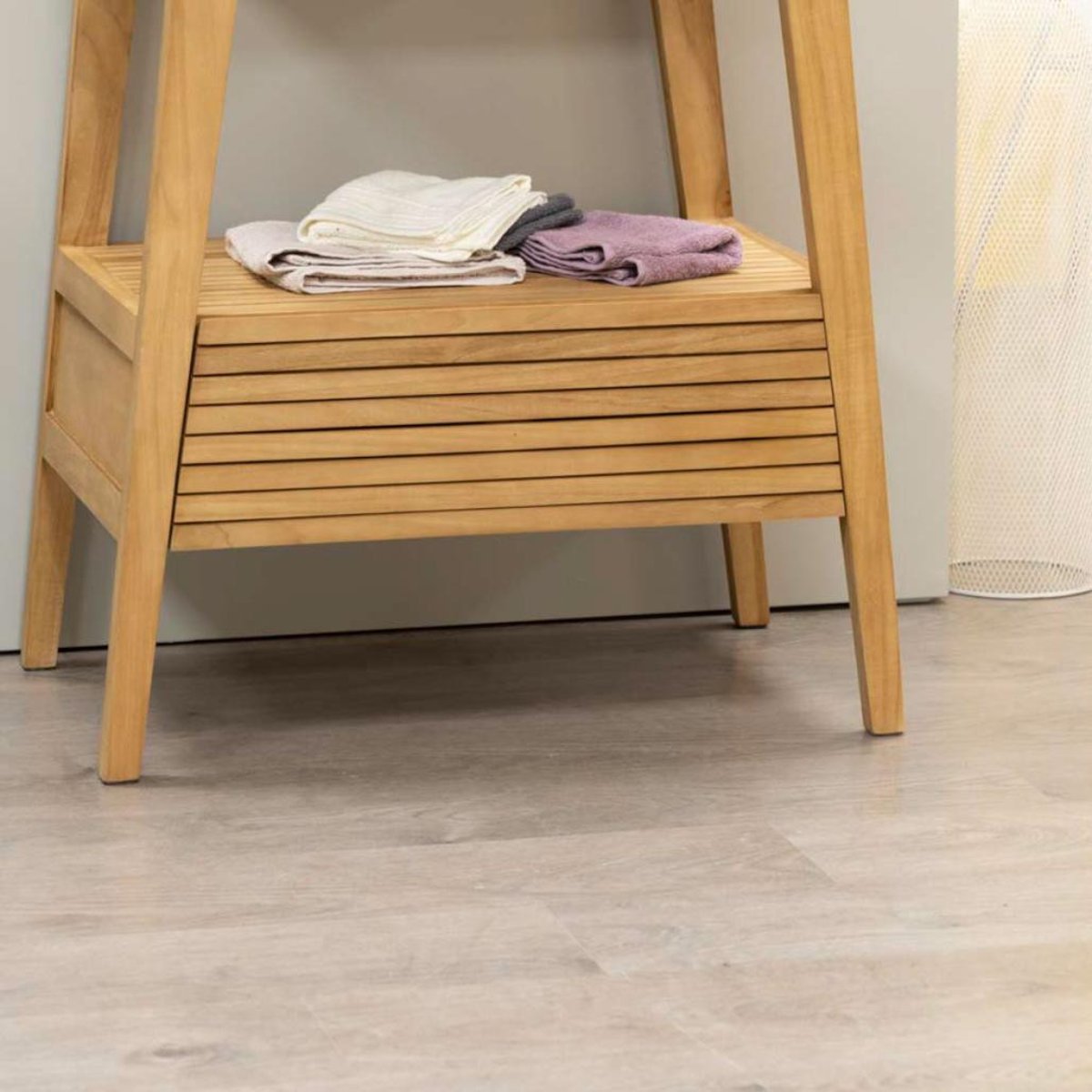 Meuble en teck rectangle 70 SCANDINAVE naturel, WANDA COLLECTION