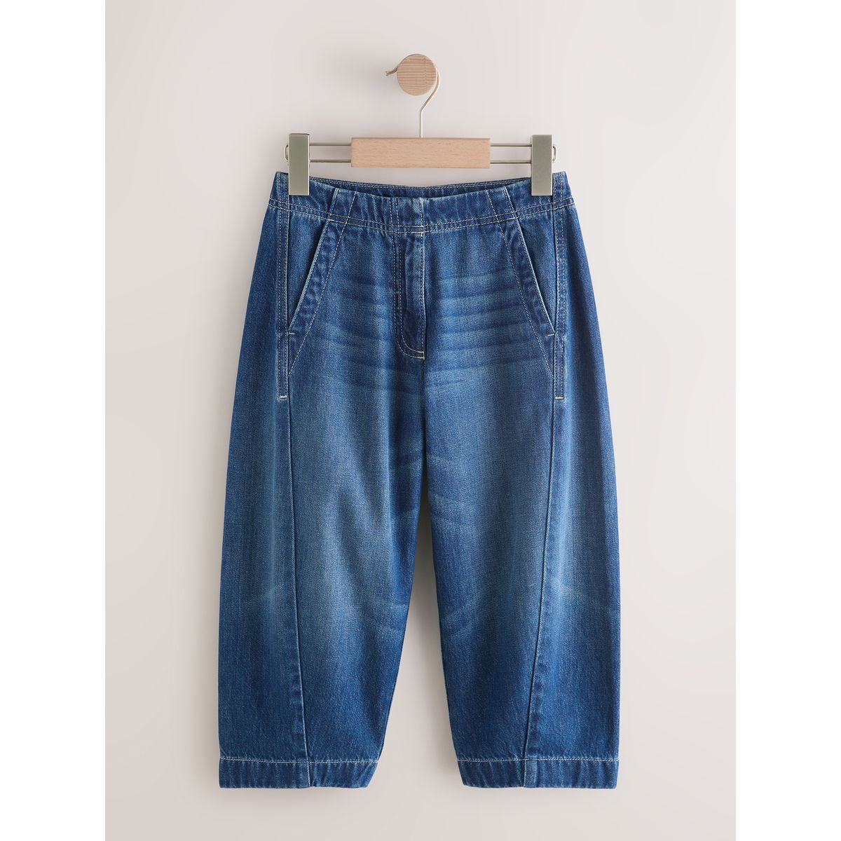 Jean barrel bleu foncé, NEXT