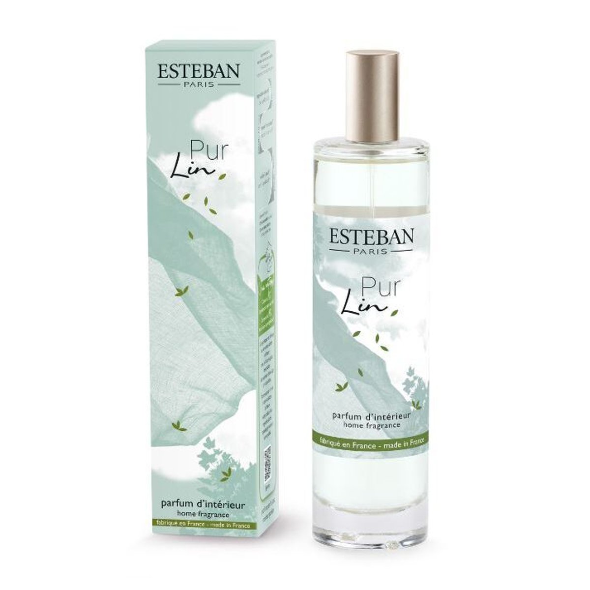 Parfum d'intérieur - Vaporisateur 75ml pur lin transparent, ESTEBAN
