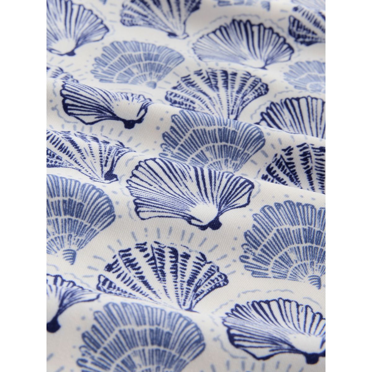Haut de tankini bandeau rembourré à armatures coquillage crème/bleu, NEXT