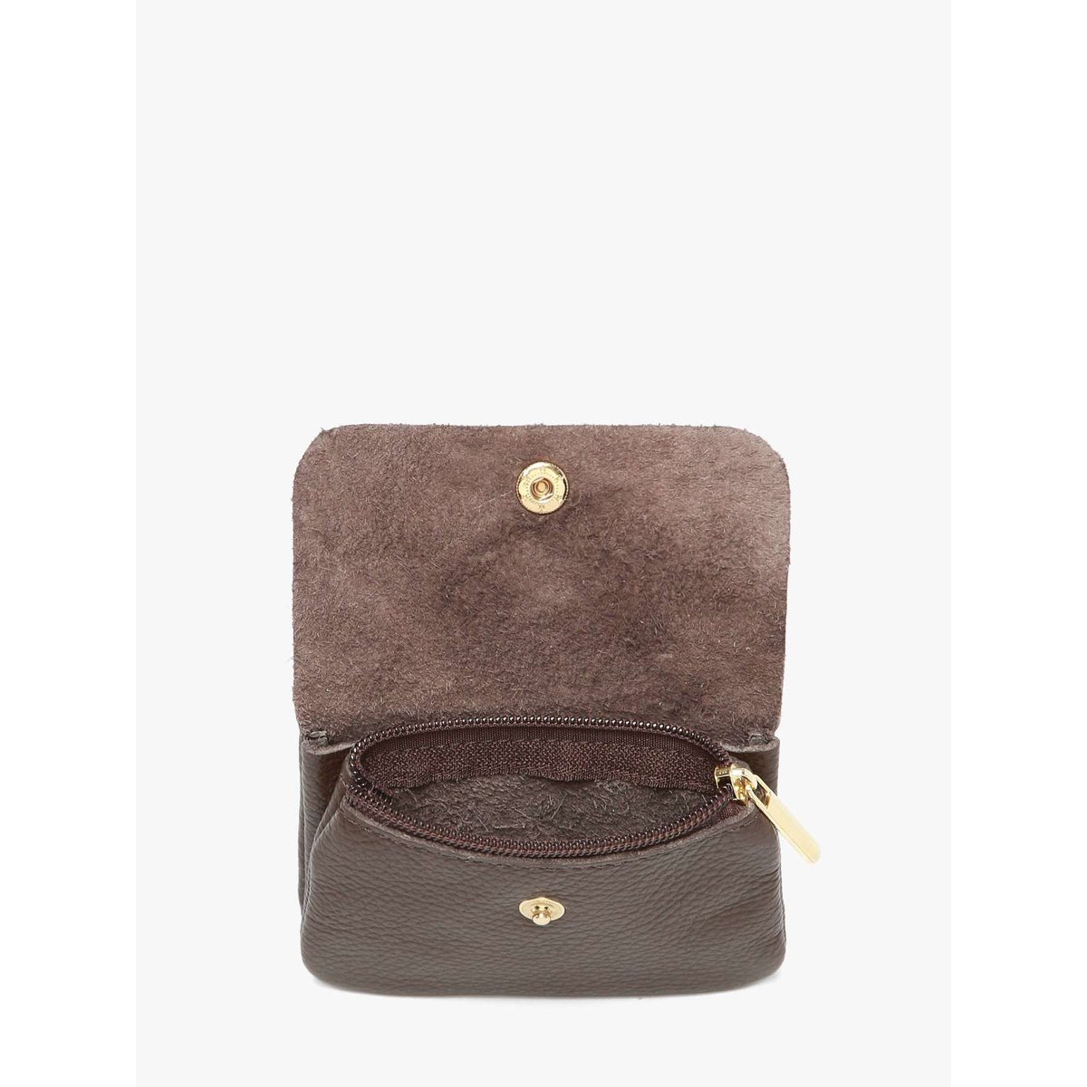 Porte-monnaie Caviar cuir testa moro, MILANO