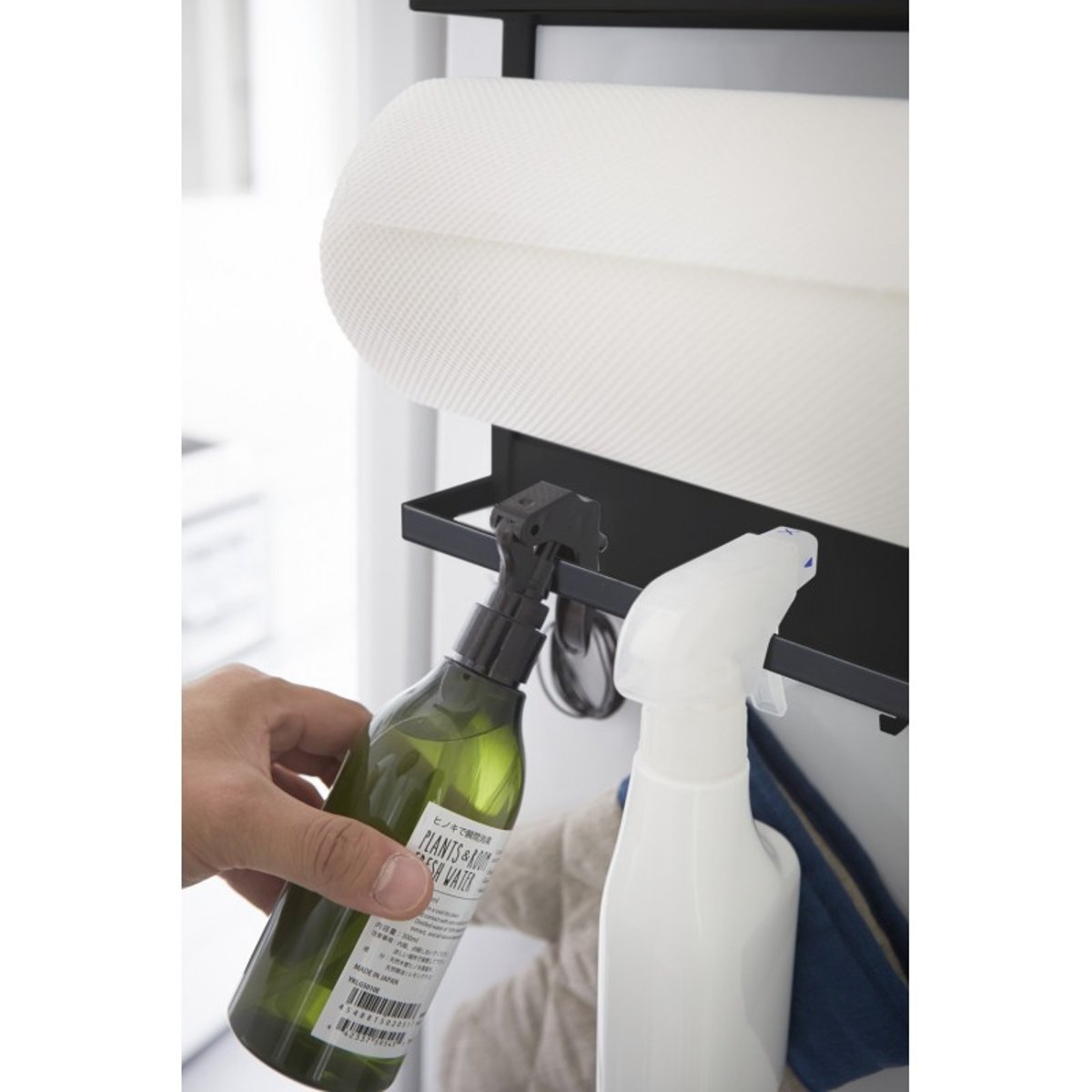 Etagère magnétique rangement cuisine  TOWER noir, YAMAZAKI