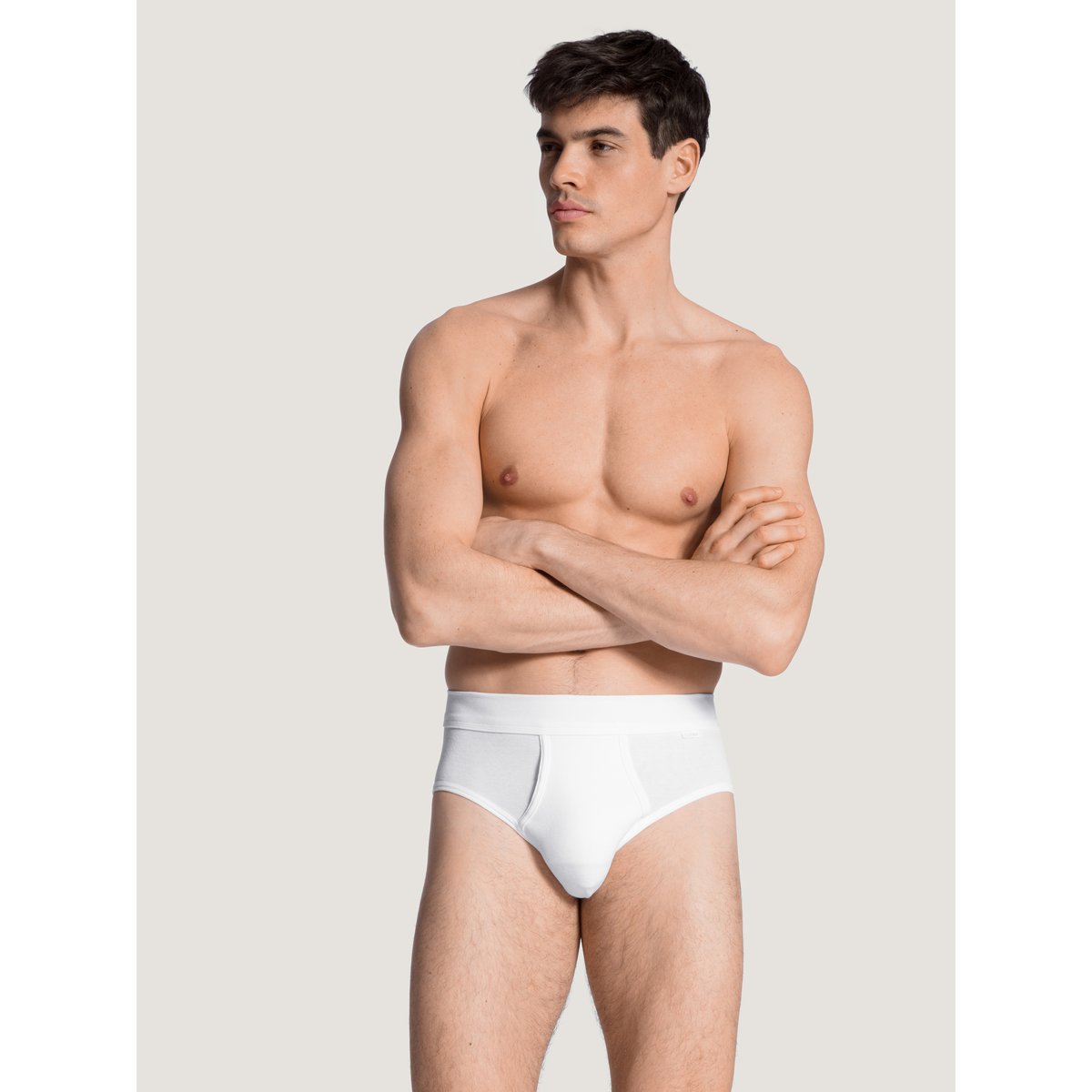 Classic slip avec ouverture Coton COTTON 1:1 blanc, CALIDA