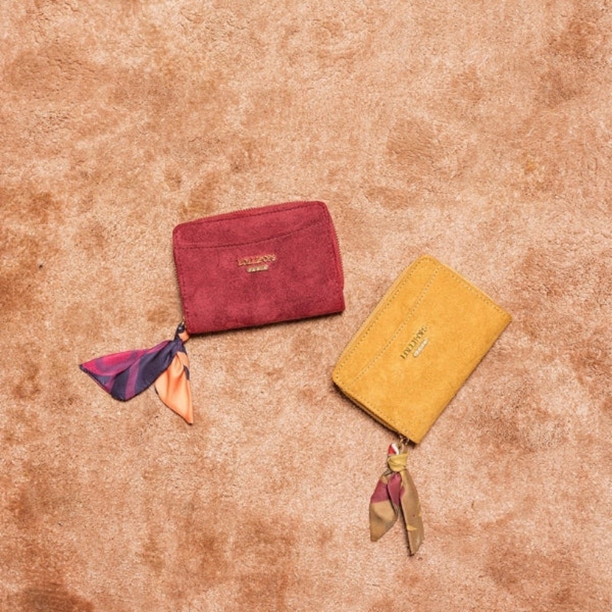 Petit portefeuille Tivaline doré,moutarde, LOLLIPOPS