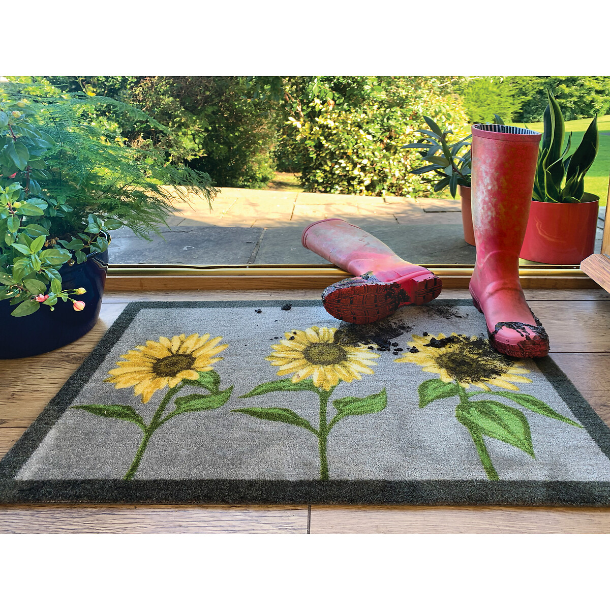 Sunflower Doormat grey/yellow, MY MAT