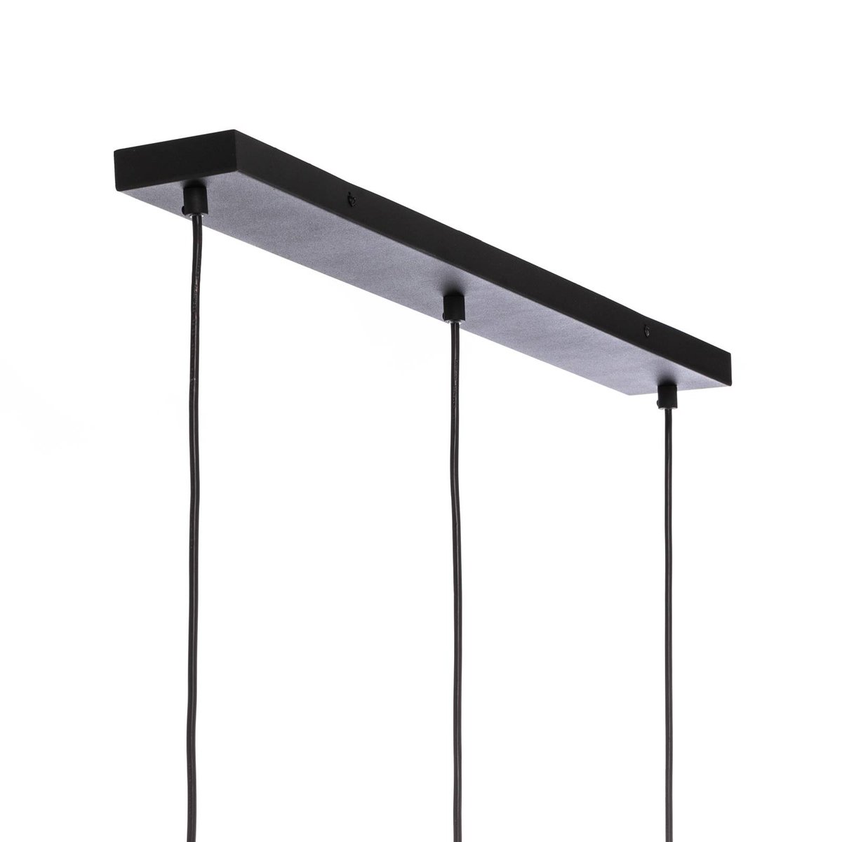Suspension en verre vintage, Drakar bleu clair, noir, LINDBY