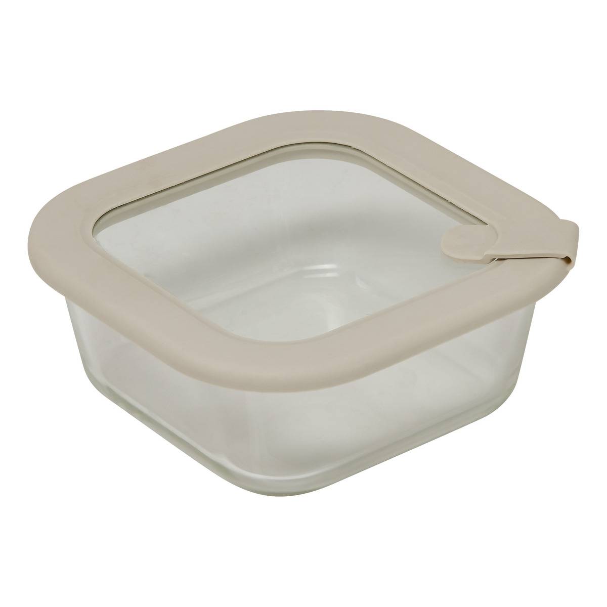 Boîte de conservation carrée en verre 0,5L SILEAT transparent, 5FIVE SIMPLY SMART