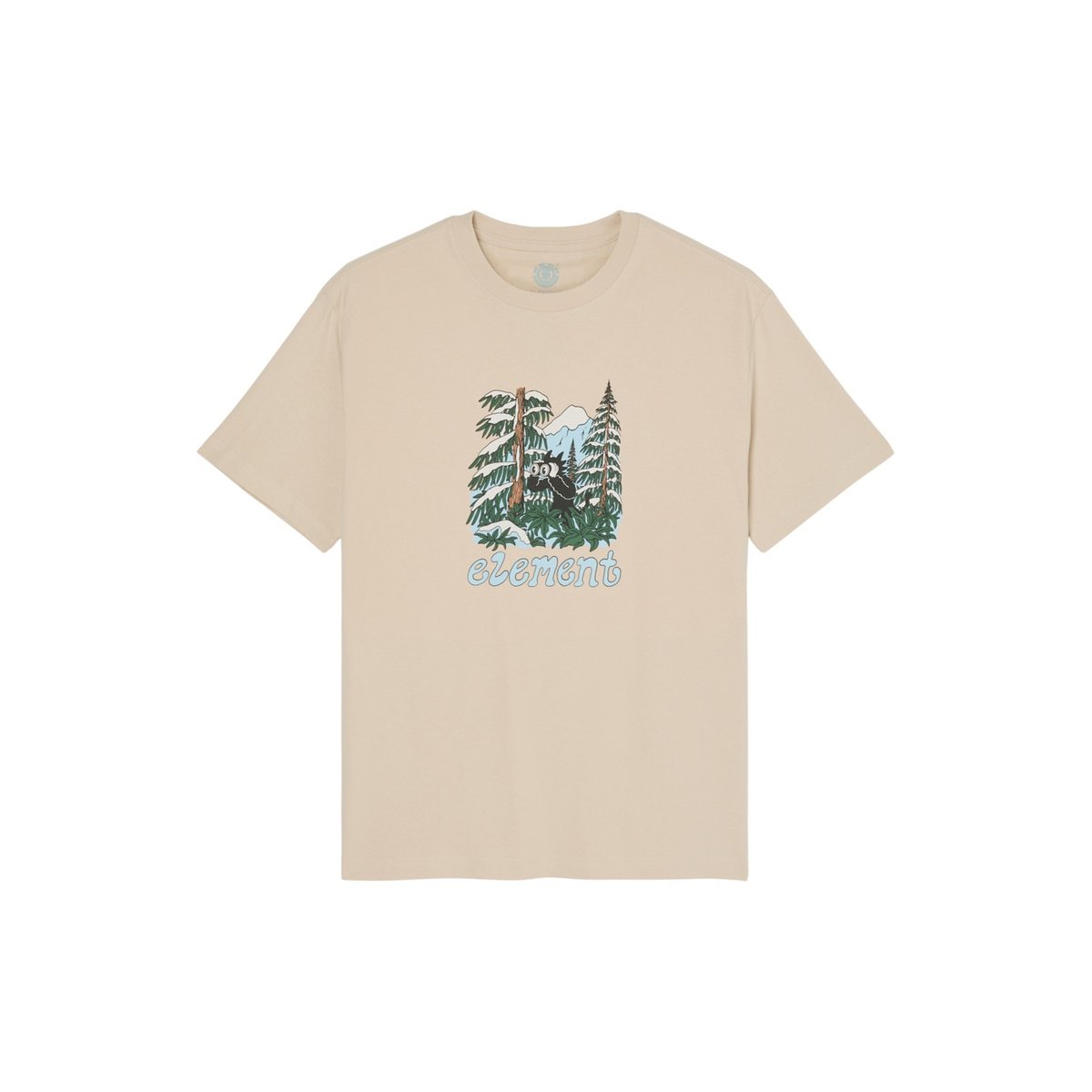 T-Shirt manches courtes WATCHING beige oat milk, ELEMENT