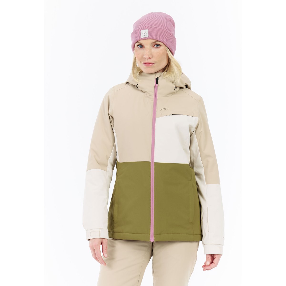 Veste de ski et de snowboard PRTSINA willow green, PROTEST