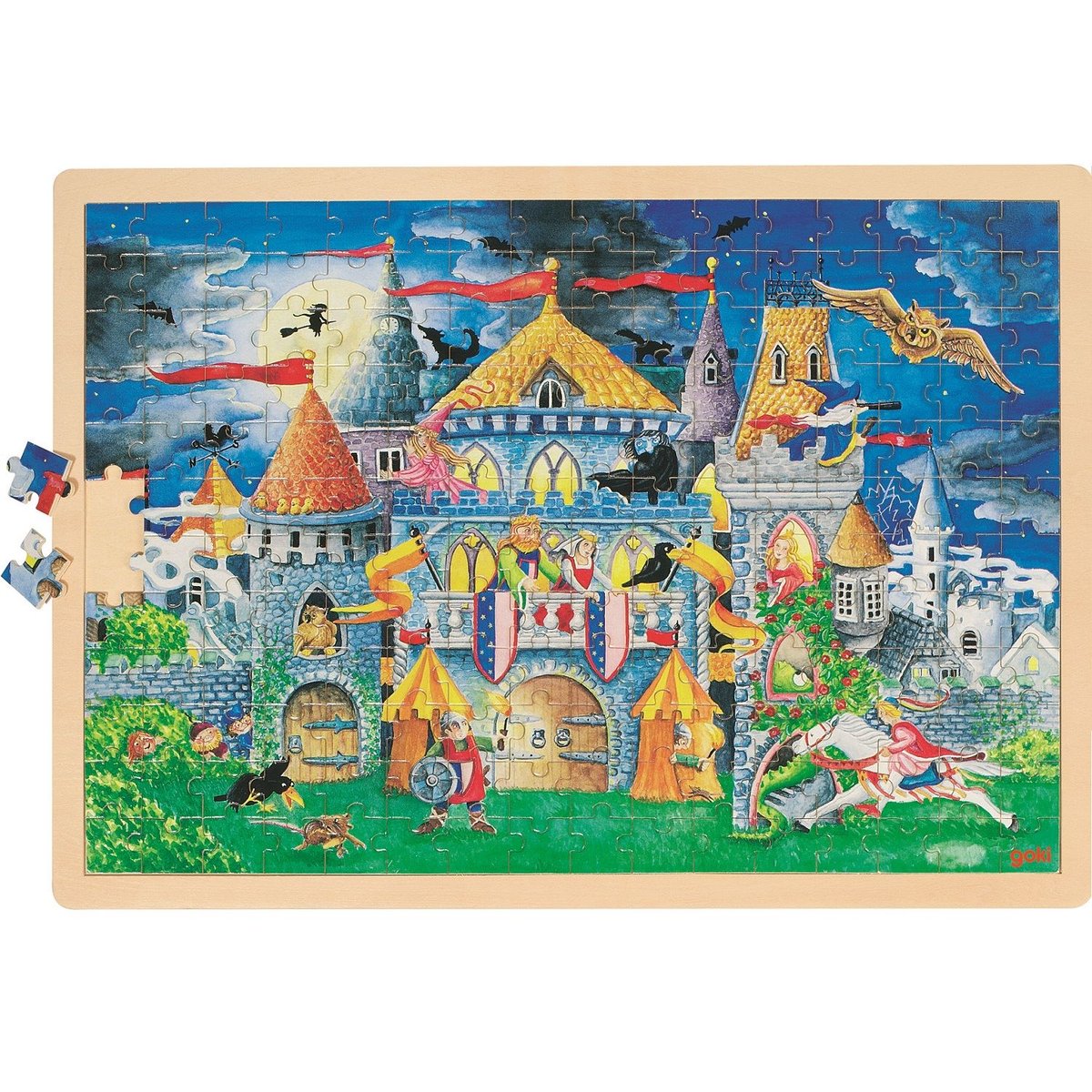 Puzzle Contes de fées bleu, GOKI