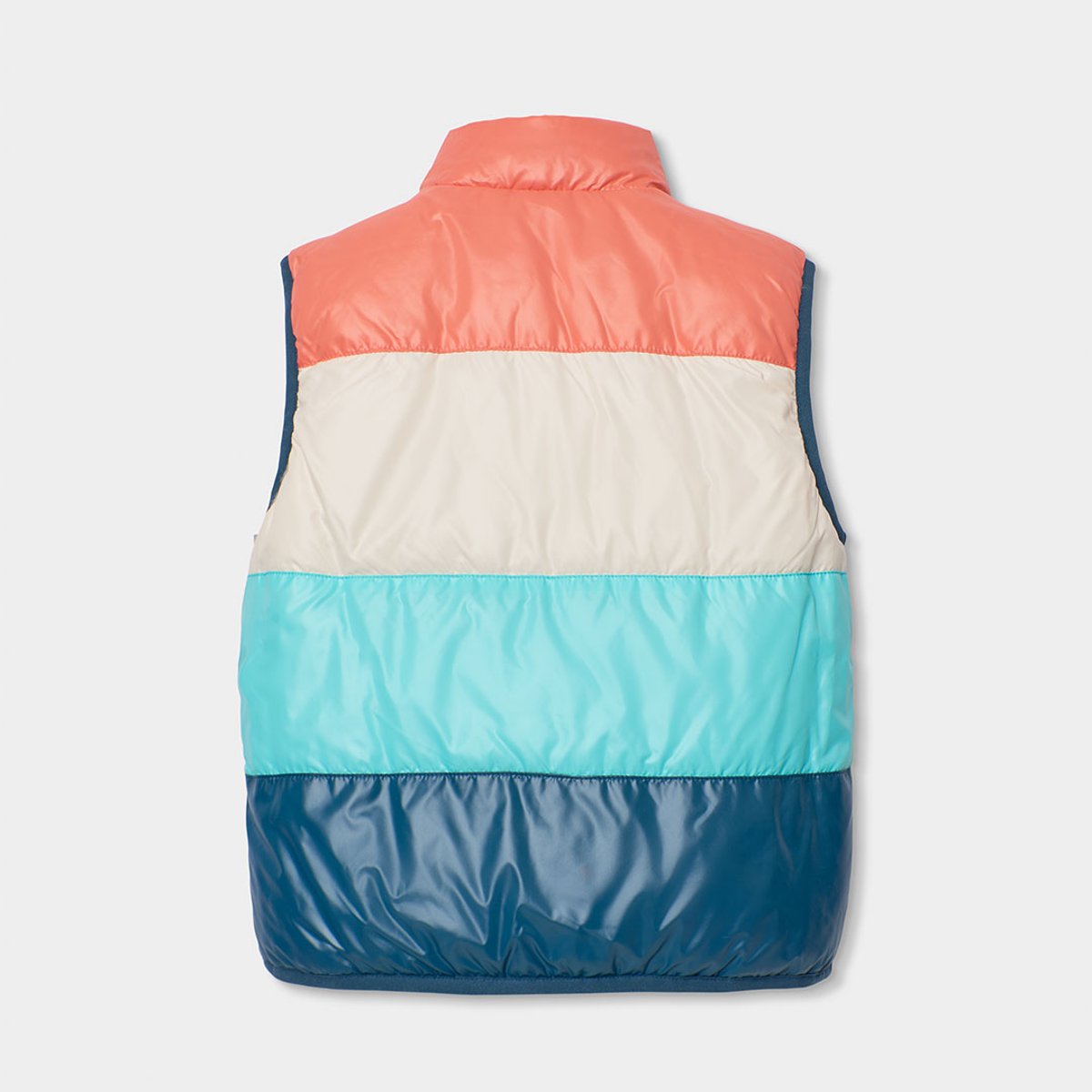 Gilet réversible enfant en tissu technique vert, BOBOLI