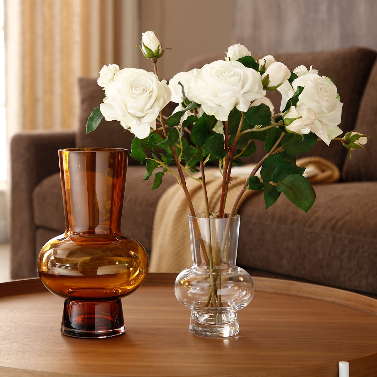 Vase décoratif en verre H20 Bubble transparent, SIA DECO