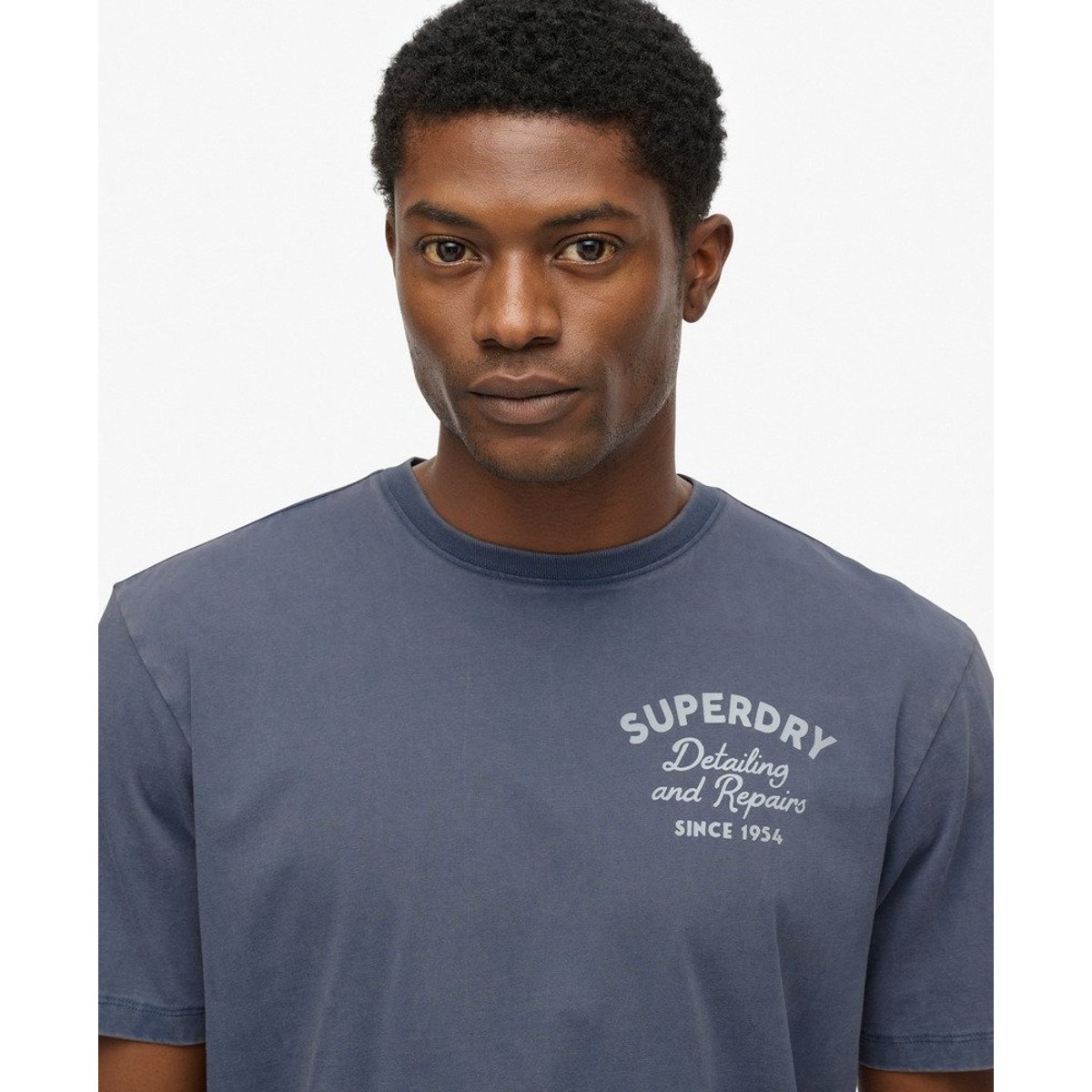 T-shirt oversize Trade Tools bleu ardoise sec, SUPERDRY