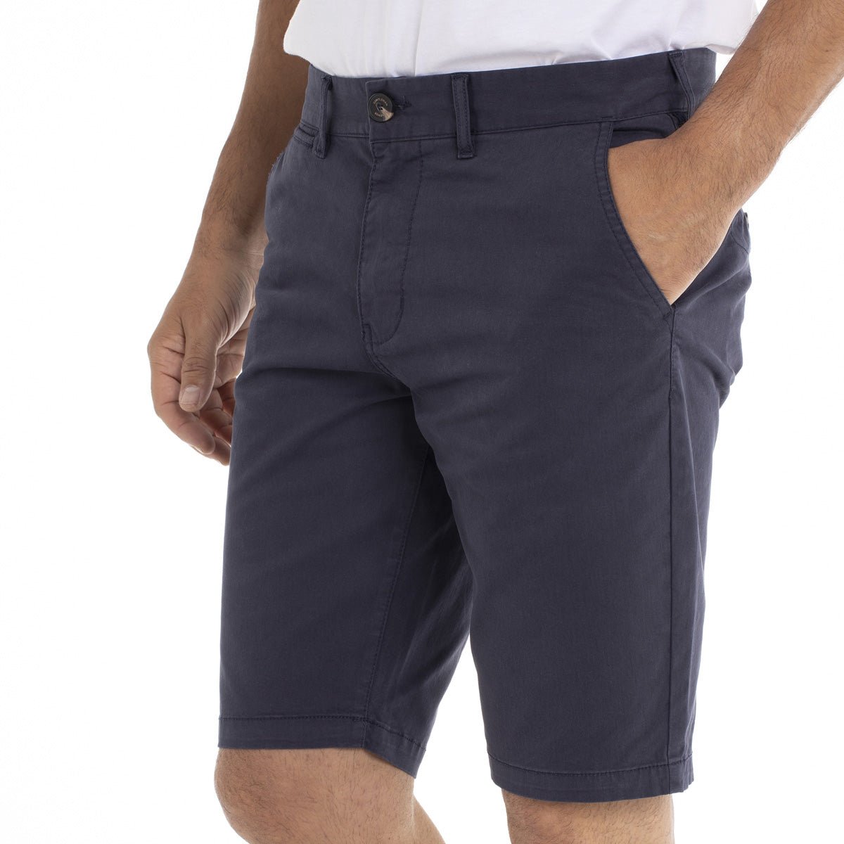 Short coupe regular en coton SAILOR bleu marine, GENTLEMAN FARMER