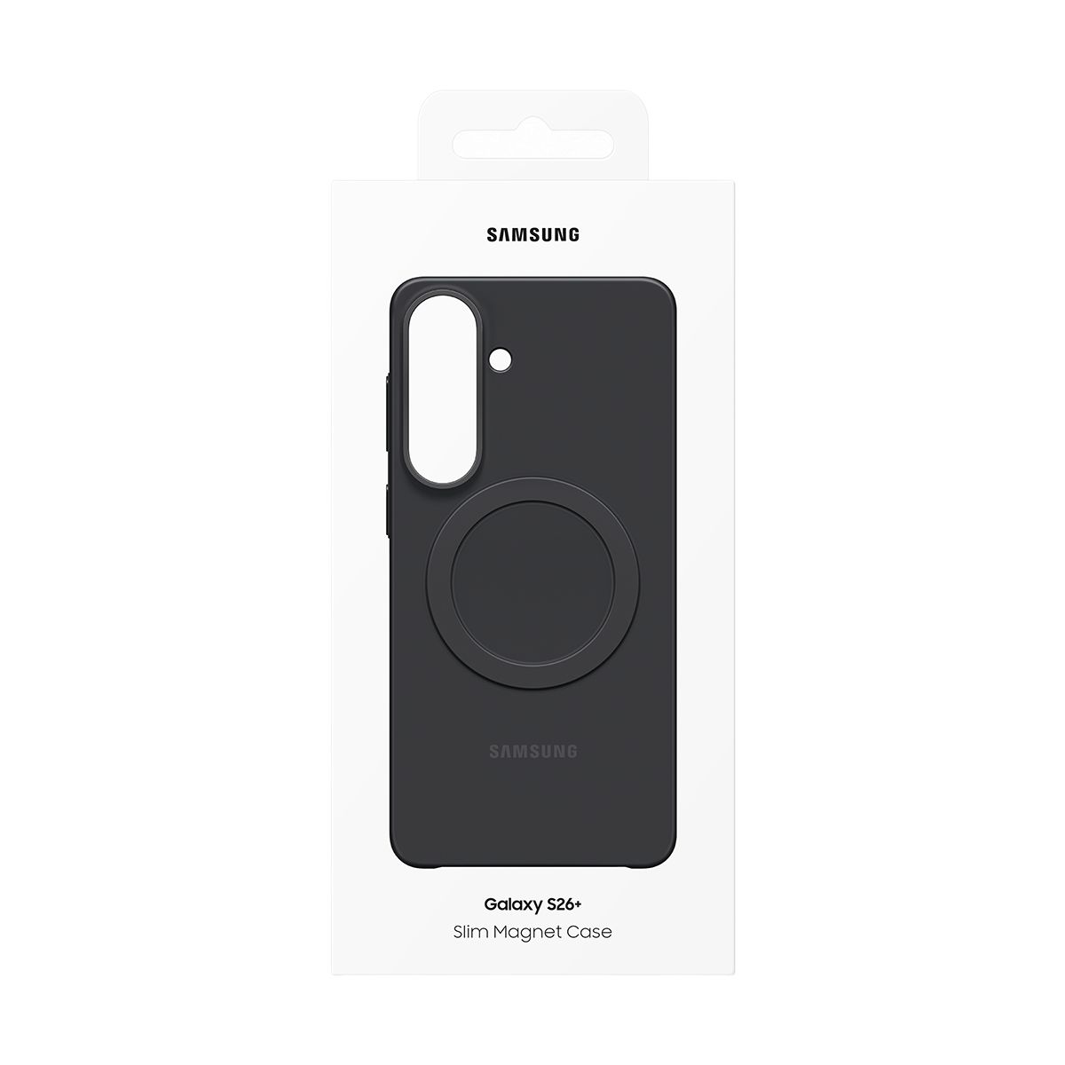 Coque silicone Slim Magnet S26 + noir couleur unique, SAMSUNG