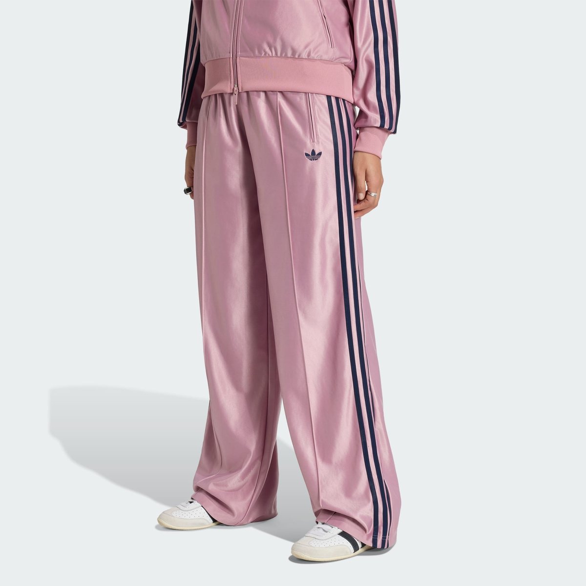 Pantalon De Survêtement Ample Métallisé Firebird magic mauve / night indigo, adidas Originals